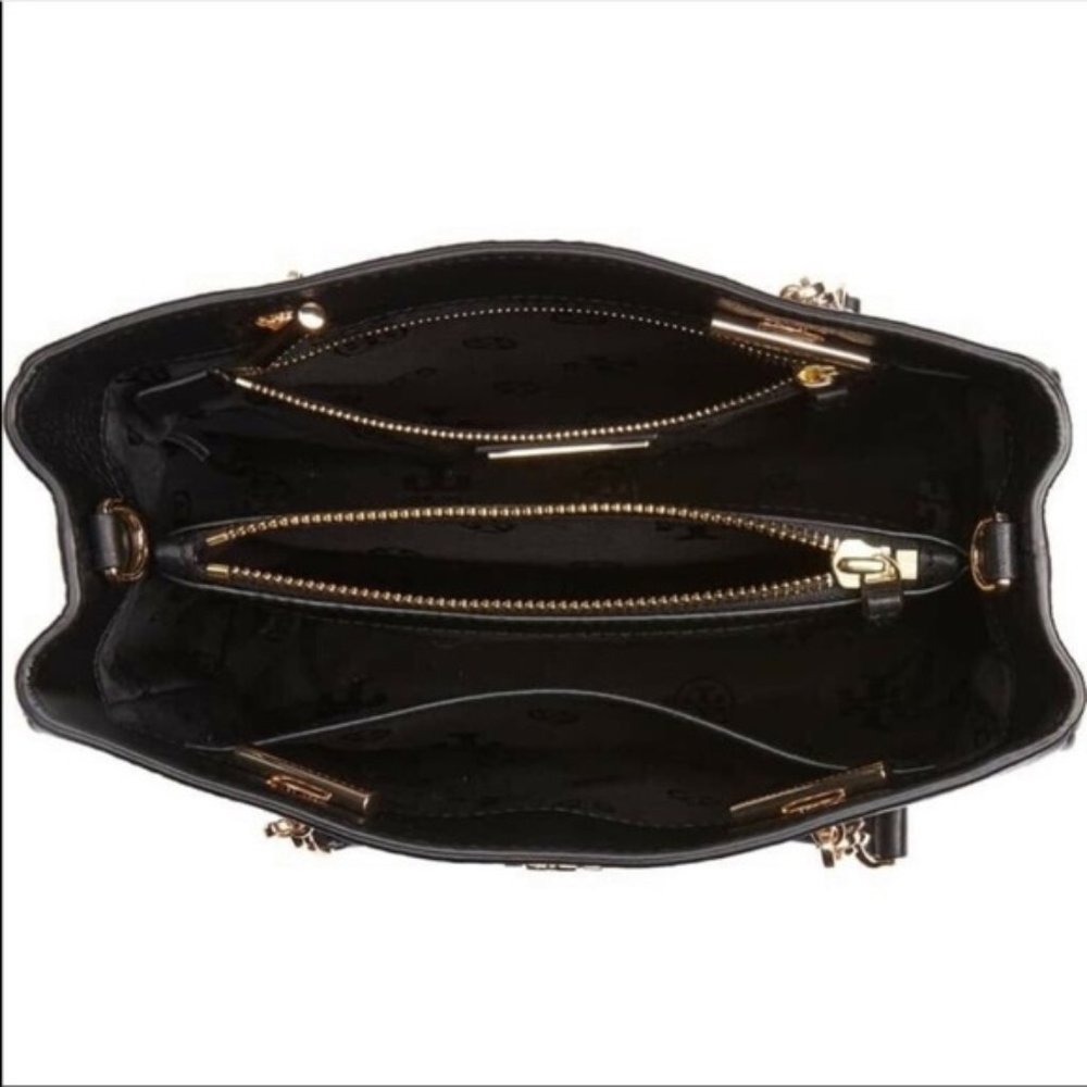 Tory Burch Carter Small Tote Black - Picture 5 of 9